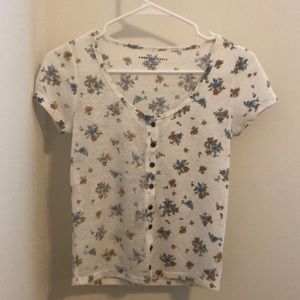 American Eagle Short Sleeve Floral